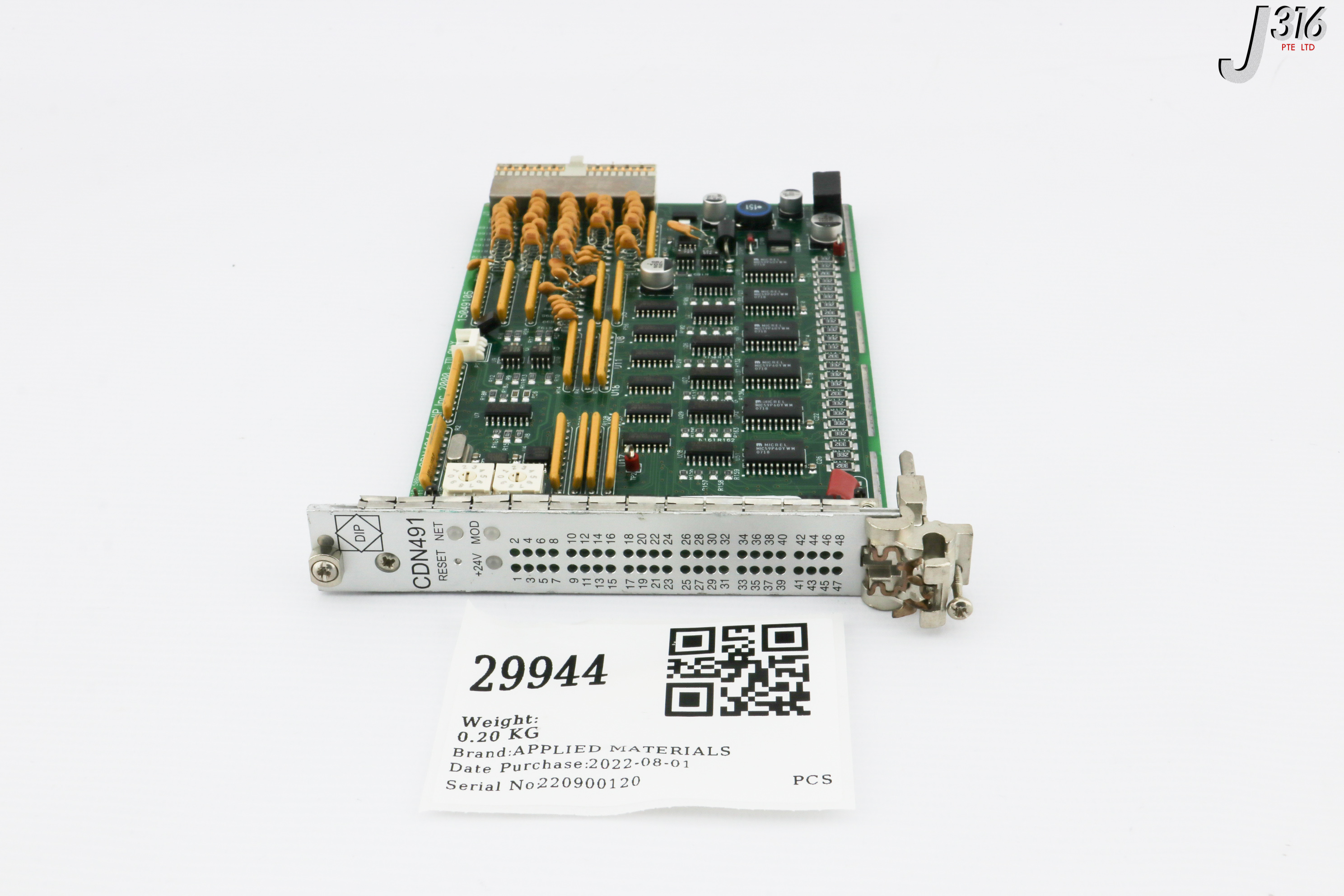 29944 APPLIED MATERIALS PCB, DIP CDN491, DEVICENET 48 DIGI 3U